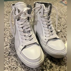 Zadig and Voltaire High Flash White High Tops Size 9 (39)